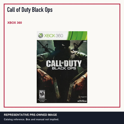 Representative pre-owned Call of Duty Black Ops (Xbox 360), minimal product layout.