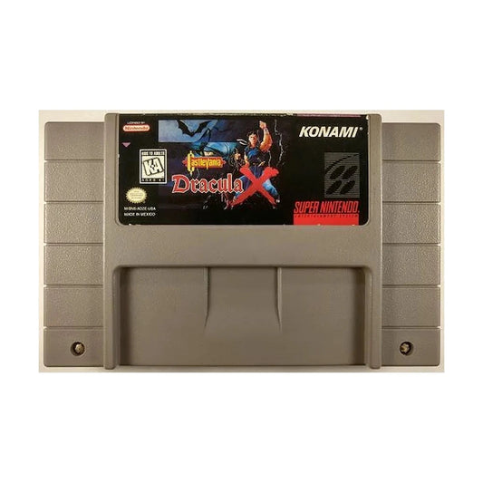 Representative pre-owned Castlevania Dracula X (Super Nintendo), white product reference.