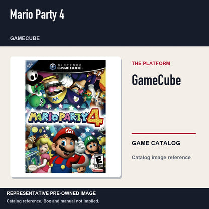 Representative pre-owned Mario Party 4 (GameCube), platform product layout.