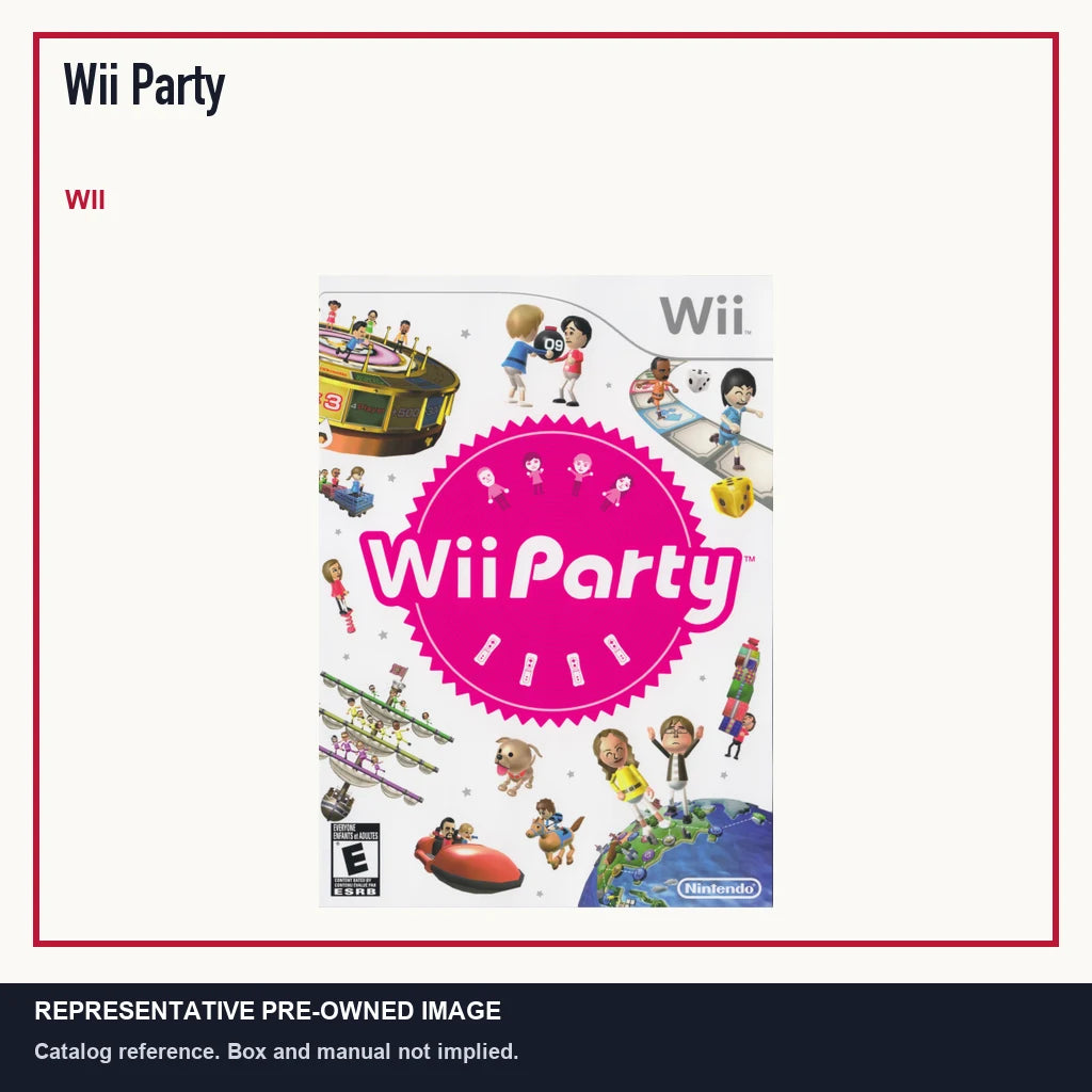 Representative pre-owned Wii Party (Wii), minimal product layout.