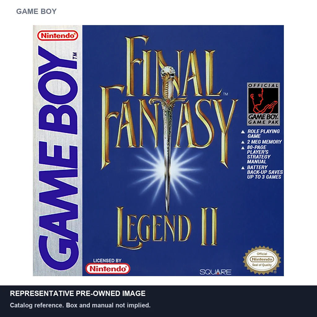 Representative pre-owned Final Fantasy Legend 2 (Game Boy), white product reference.