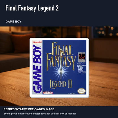 Representative pre-owned Final Fantasy Legend 2 (Game Boy), product image in a styled room scene.