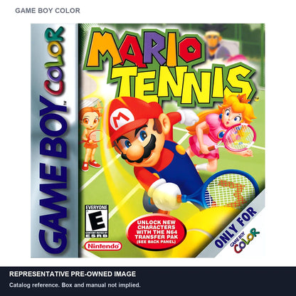 Representative pre-owned Mario Tennis (Game Boy Color), white product reference.