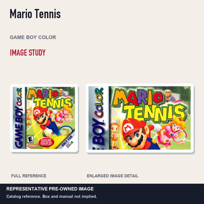 Representative pre-owned Mario Tennis (Game Boy Color), full image and detail.