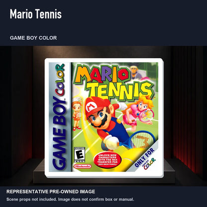Representative pre-owned Mario Tennis (Game Boy Color), product image on a display panel.