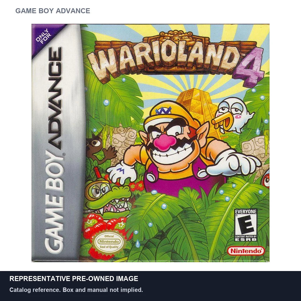 Representative pre-owned Wario Land 4 (Game Boy Advance), white product reference.