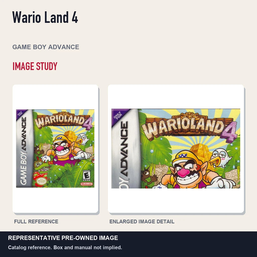 Representative pre-owned Wario Land 4 (Game Boy Advance), full image and detail.