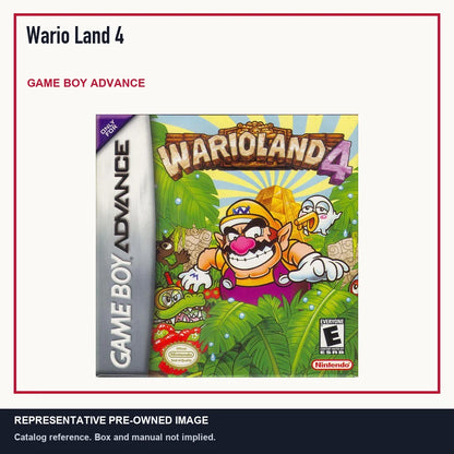 Representative pre-owned Wario Land 4 (Game Boy Advance), minimal product layout.