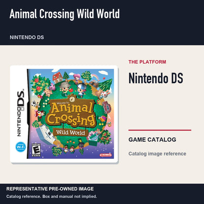 Representative pre-owned Animal Crossing Wild World (Nintendo DS), platform product layout.