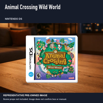 Representative pre-owned Animal Crossing Wild World (Nintendo DS), product image in a styled room scene.