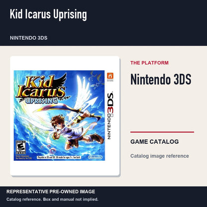 Representative pre-owned Kid Icarus Uprising (Nintendo 3DS), platform product layout.