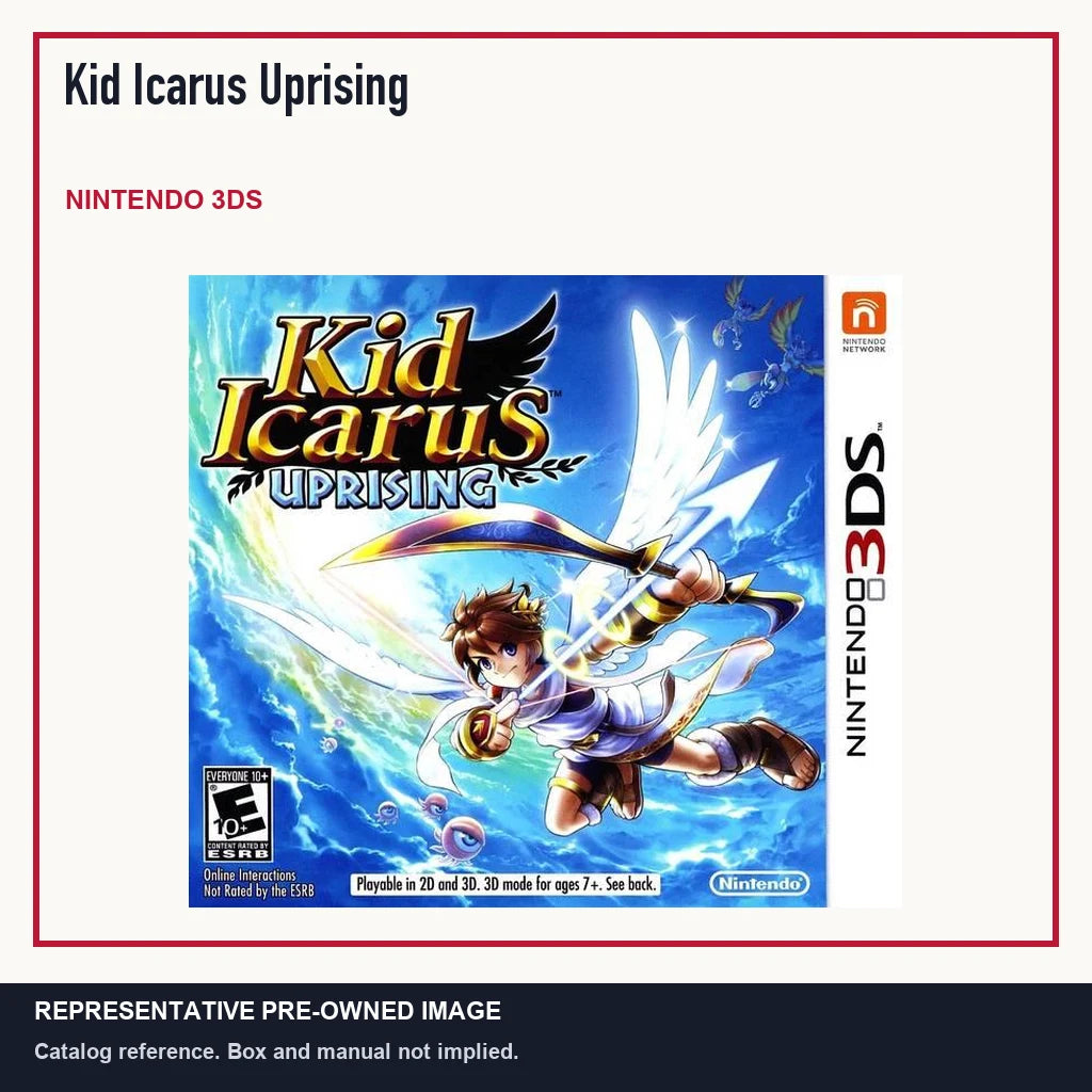 Representative pre-owned Kid Icarus Uprising (Nintendo 3DS), minimal product layout.