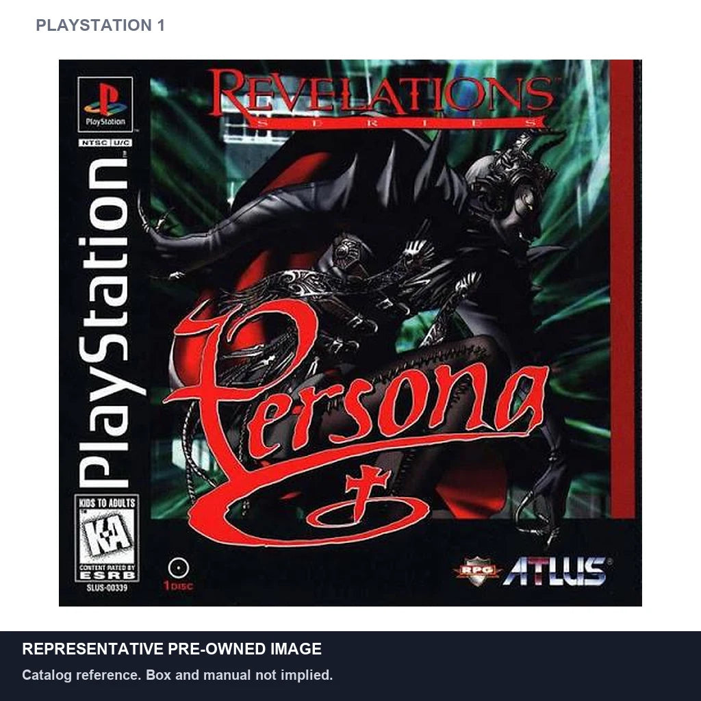 Representative pre-owned Persona Revelations Series (PlayStation 1), white product reference.
