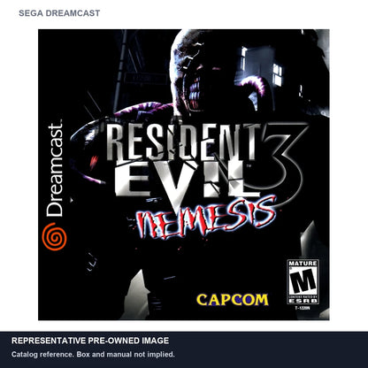 Representative pre-owned Resident Evil 3 Nemesis (Sega Dreamcast), white product reference.