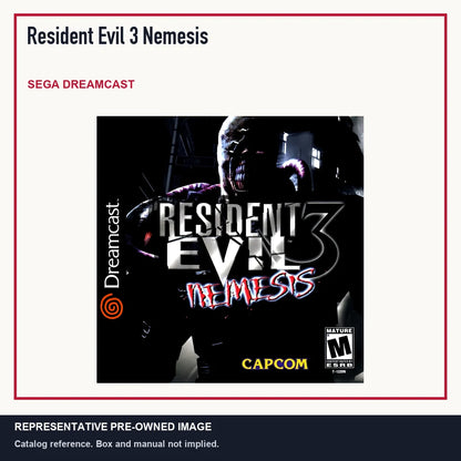 Representative pre-owned Resident Evil 3 Nemesis (Sega Dreamcast), minimal product layout.