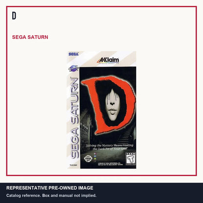 Representative pre-owned D (Sega Saturn), minimal product layout.