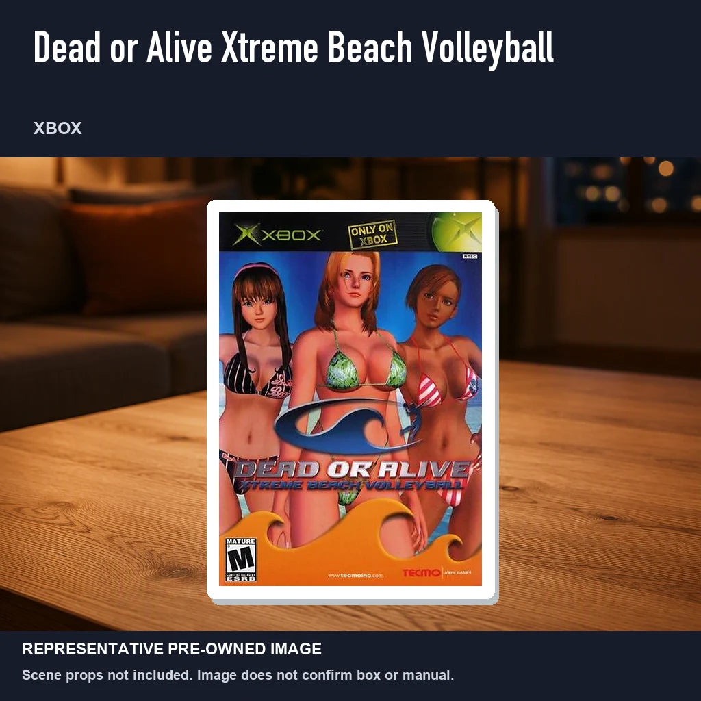 Representative pre-owned Dead or Alive Xtreme Beach Volleyball (Xbox), product image in a styled room scene.