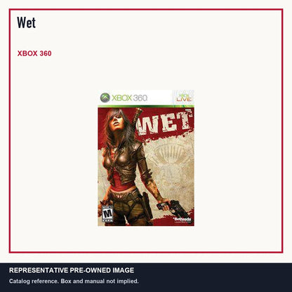 Representative pre-owned Wet (Xbox 360), minimal product layout.