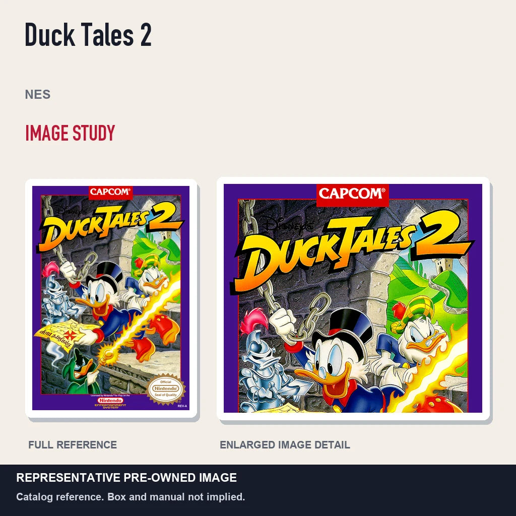 Representative pre-owned Duck Tales 2 (NES), full image and detail.