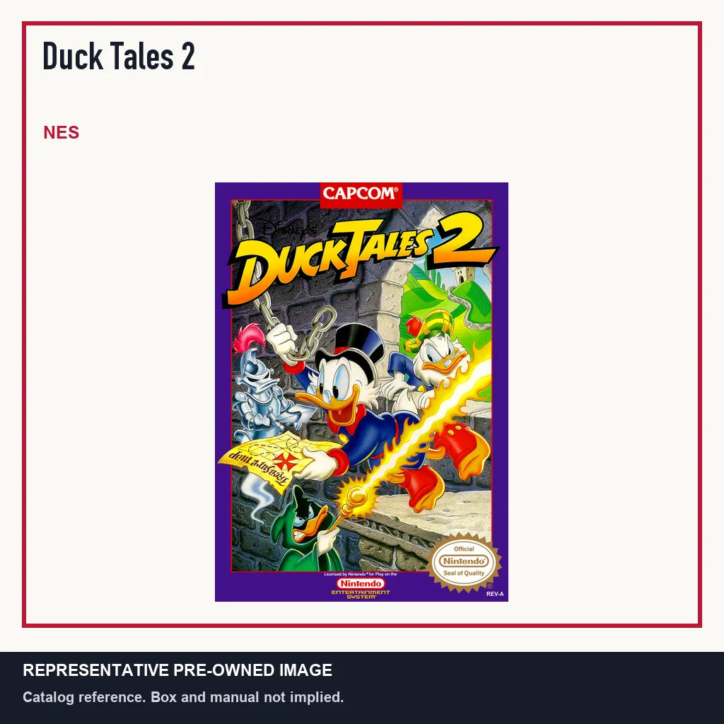 Representative pre-owned Duck Tales 2 (NES), minimal product layout.