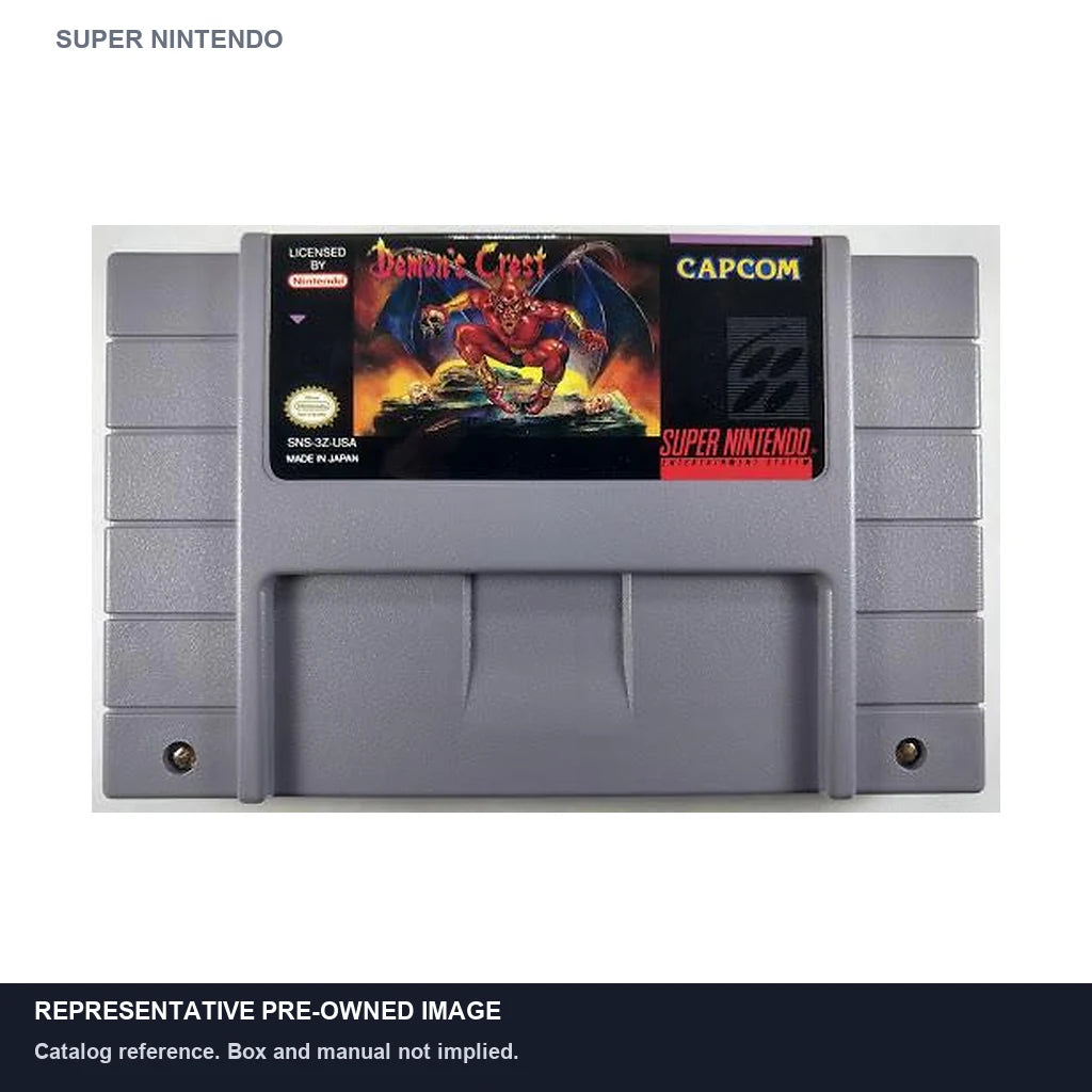 Representative pre-owned Demon's Crest (Super Nintendo), white product reference.