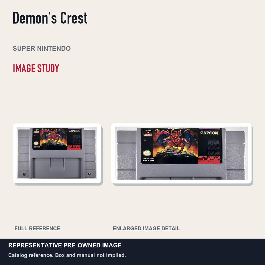 Representative pre-owned Demon's Crest (Super Nintendo), full image and detail.