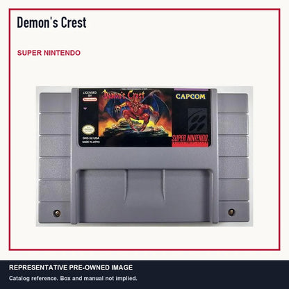 Representative pre-owned Demon's Crest (Super Nintendo), minimal product layout.