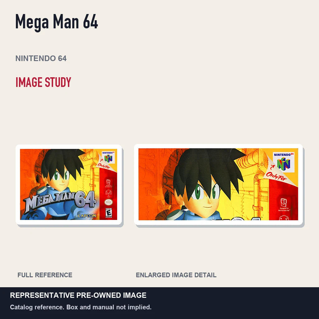 Representative pre-owned Mega Man 64 (Nintendo 64), full image and detail.