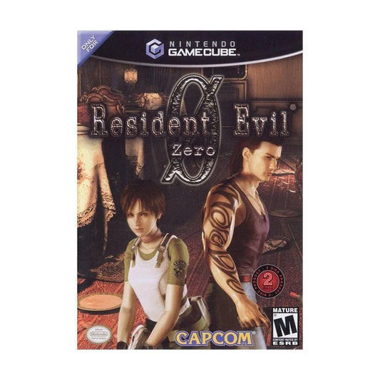 Representative pre-owned Resident Evil Zero (GameCube), white product reference.