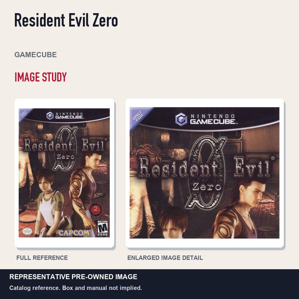 Representative pre-owned Resident Evil Zero (GameCube), full image and detail.