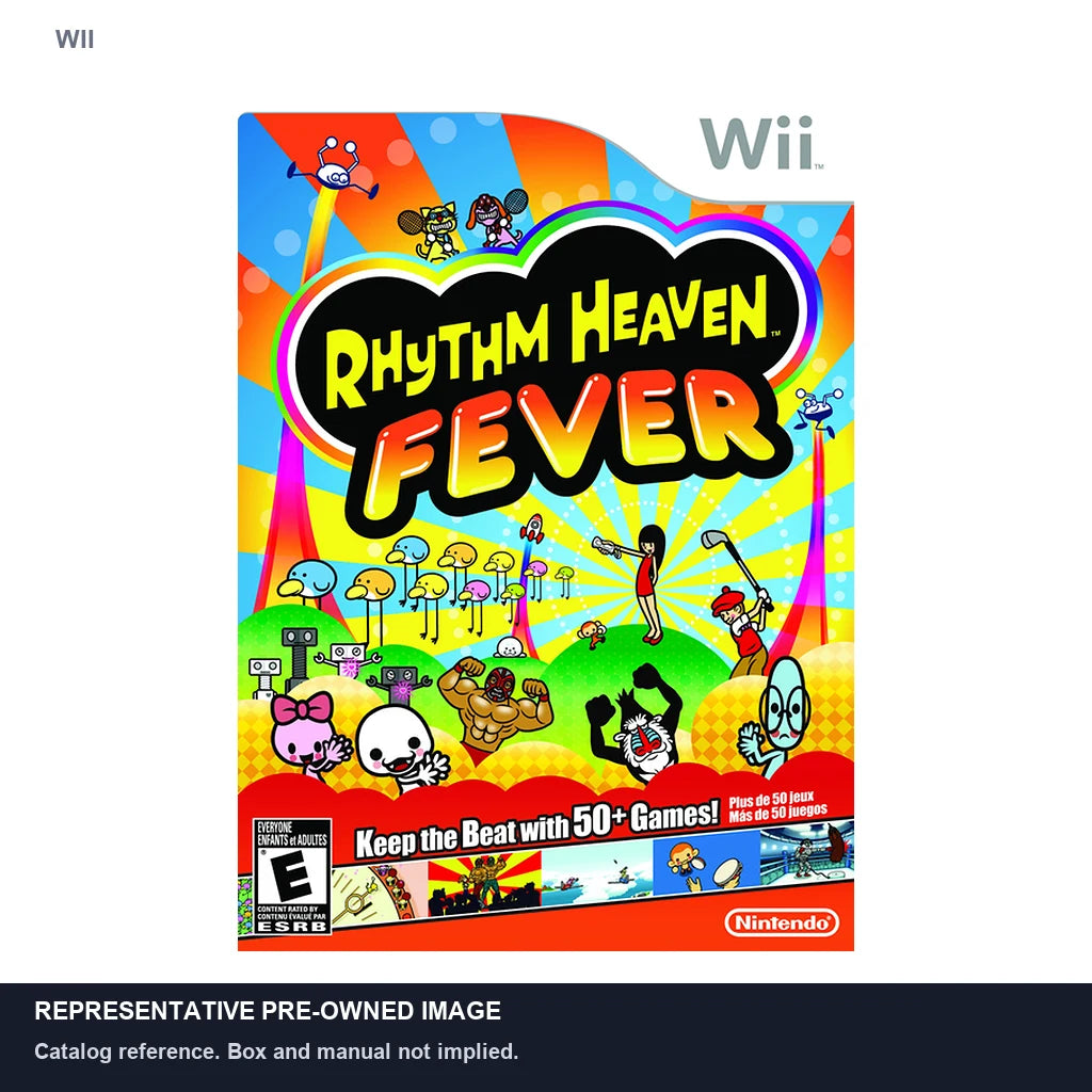 Representative pre-owned Rhythm Heaven Fever (Wii), white product reference.