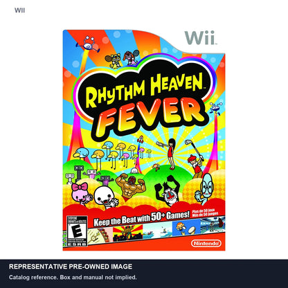 Representative pre-owned Rhythm Heaven Fever (Wii), white product reference.