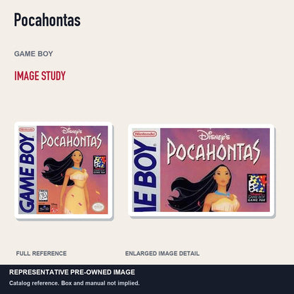 Representative pre-owned Pocahontas (Game Boy), full image and detail.