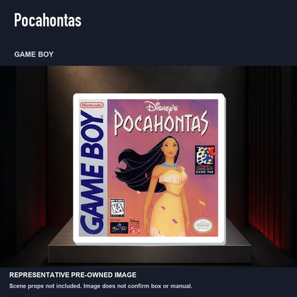 Representative pre-owned Pocahontas (Game Boy), product image on a display panel.