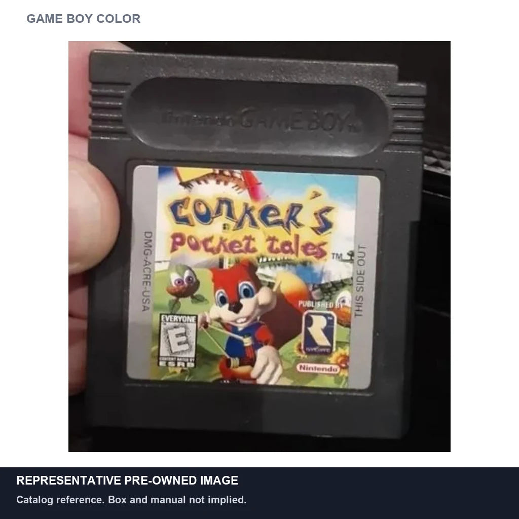 Representative pre-owned Conker's Pocket Tales (Game Boy Color), white product reference.