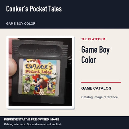 Representative pre-owned Conker's Pocket Tales (Game Boy Color), platform product layout.