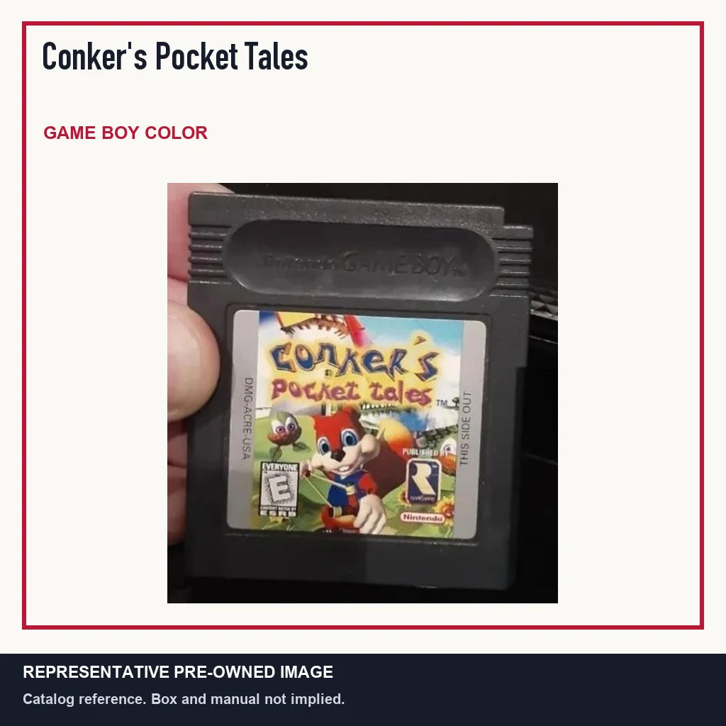 Representative pre-owned Conker's Pocket Tales (Game Boy Color), minimal product layout.