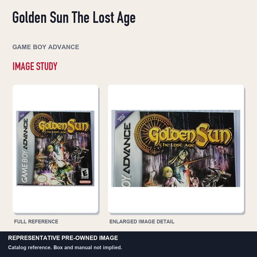 Representative pre-owned Golden Sun The Lost Age (Game Boy Advance), full image and detail.
