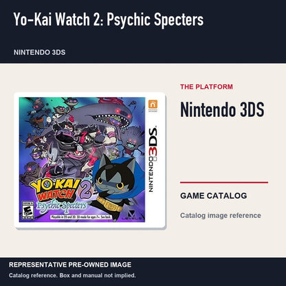 Representative pre-owned Yo-Kai Watch 2: Psychic Specters (Nintendo 3DS), platform product layout.
