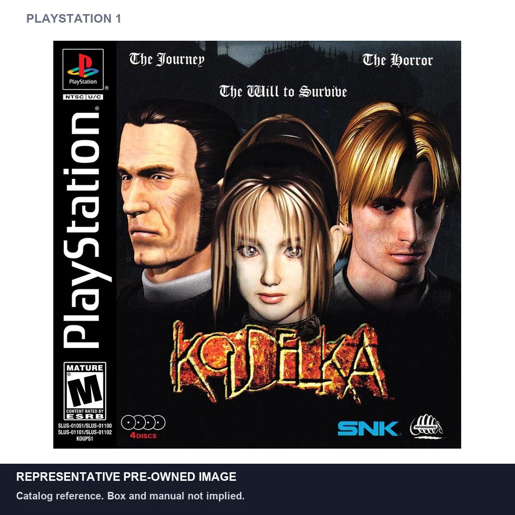 Representative pre-owned Koudelka (PlayStation 1), white product reference.