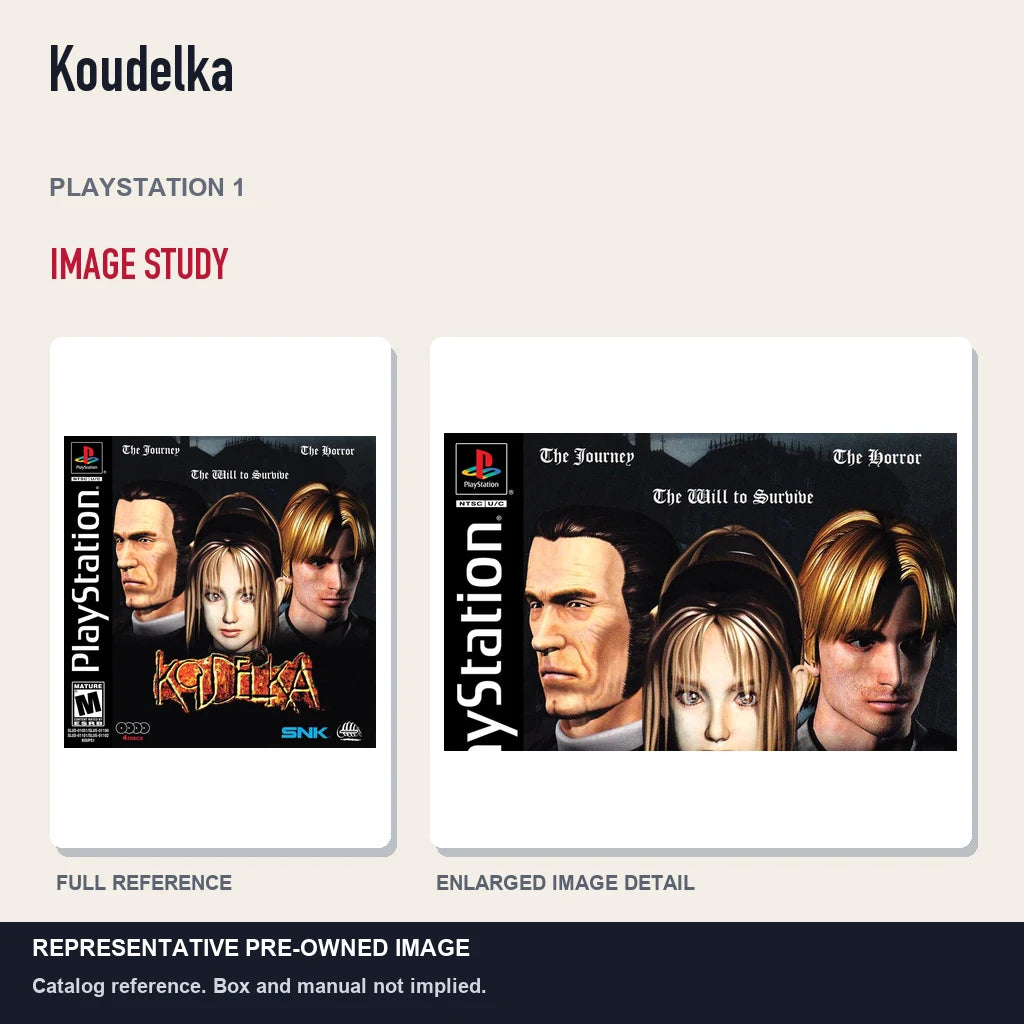 Representative pre-owned Koudelka (PlayStation 1), full image and detail.