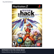 Representative pre-owned .hack Quarantine (PlayStation 2), white product reference.