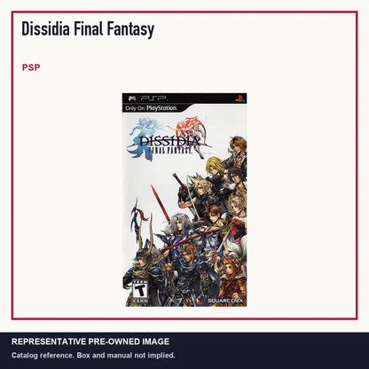 Representative pre-owned Dissidia Final Fantasy (PSP), minimal product layout.
