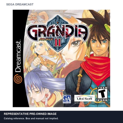 Representative pre-owned Grandia II (Sega Dreamcast), white product reference.