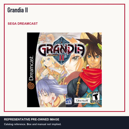 Representative pre-owned Grandia II (Sega Dreamcast), minimal product layout.
