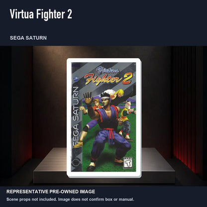 Representative pre-owned Virtua Fighter 2 (Sega Saturn), product image on a display panel.
