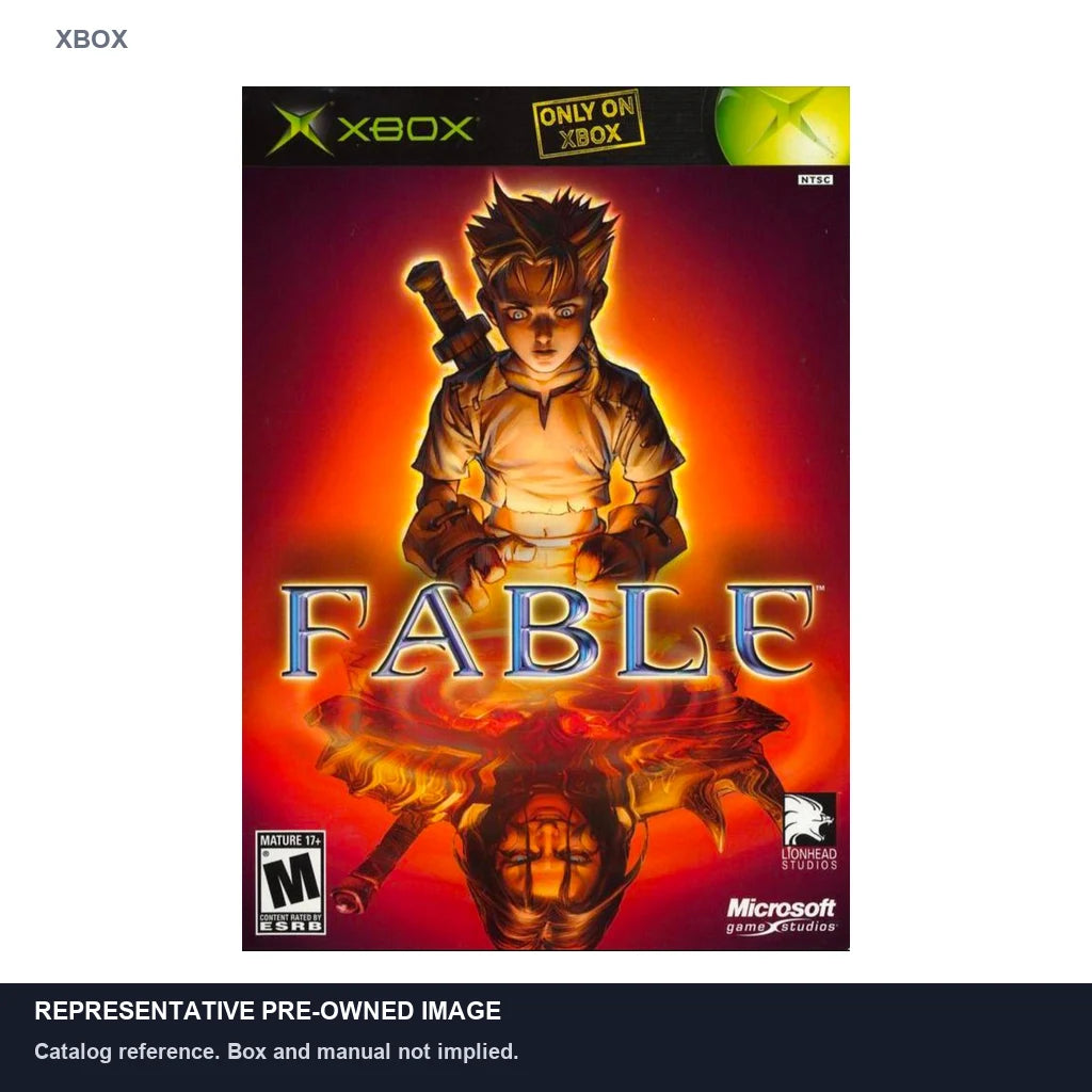 Representative pre-owned Fable (Xbox), white product reference.