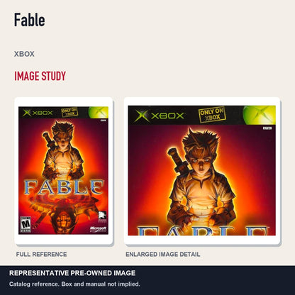 Representative pre-owned Fable (Xbox), full image and detail.