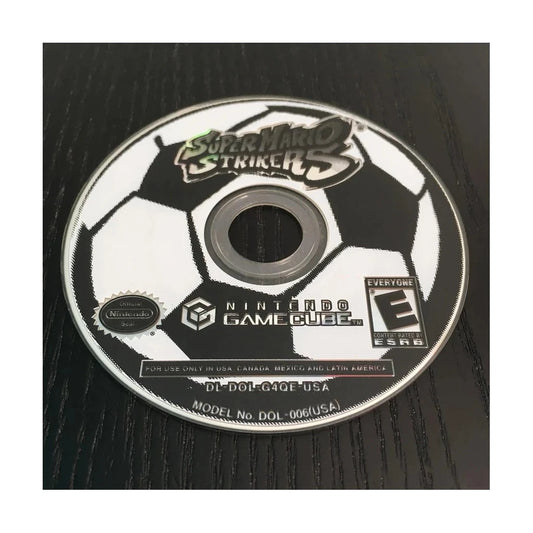 Representative pre-owned Super Mario Strikers (GameCube), white product reference.