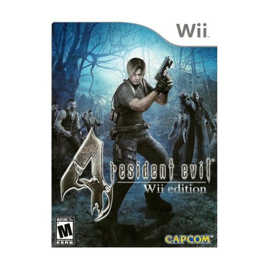 Representative pre-owned Resident Evil 4 (Wii), white product reference.